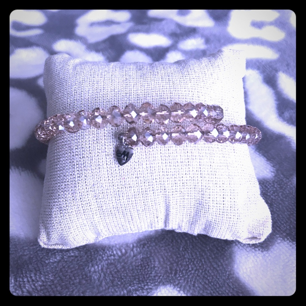 Charmed Memories Adjustable Gray Crystal Bracelet - Picture 8 of 8